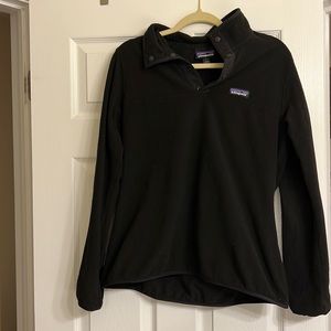 Patagonia Womens Micro fleece pullover size L black